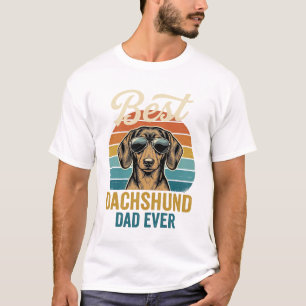 Best Dachshund Dad Ever Vintage Dog Shirt Design_1
