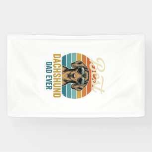 Best Dachshund Dad Ever Vintage Dog Shirt Design_1 Banner