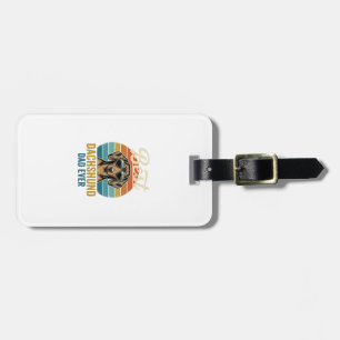 Best Dachshund Dad Ever Vintage Dog Shirt Design_1 Luggage Tag