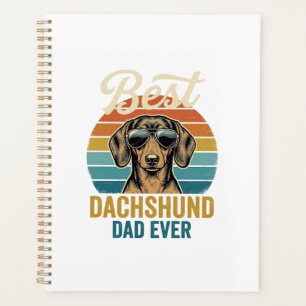 Best Dachshund Dad Ever Vintage Dog Shirt Design_1 Planner