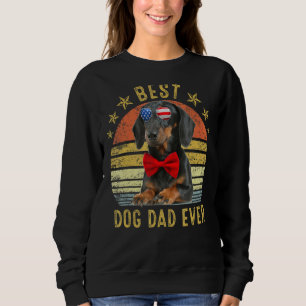 Best Dachshund Dad Ever Vintage Dog Sweatshirt