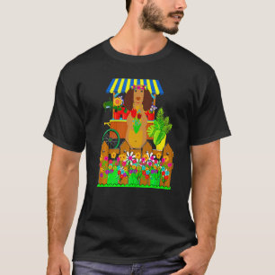 Best Dachshund Funny Wiener Dog Doxie With Flower T-Shirt