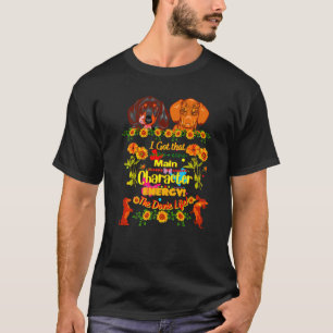 Best Dachshund Funny Wiener Dog Main Character T-Shirt