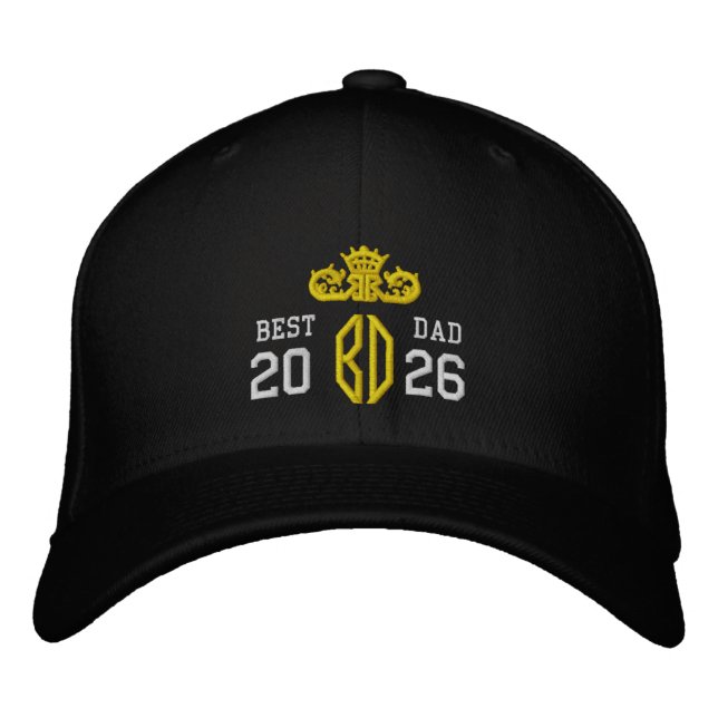 Best Dad 2026 Custom Name, Father's Day Gift Embroidered Hat (Front)