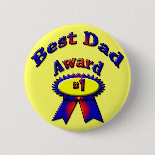 Best Dad Award 6 Cm Round Badge