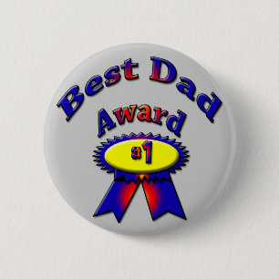 Best Dad Award 6 Cm Round Badge