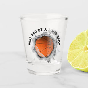 Best Dad Basketball Shot Glass