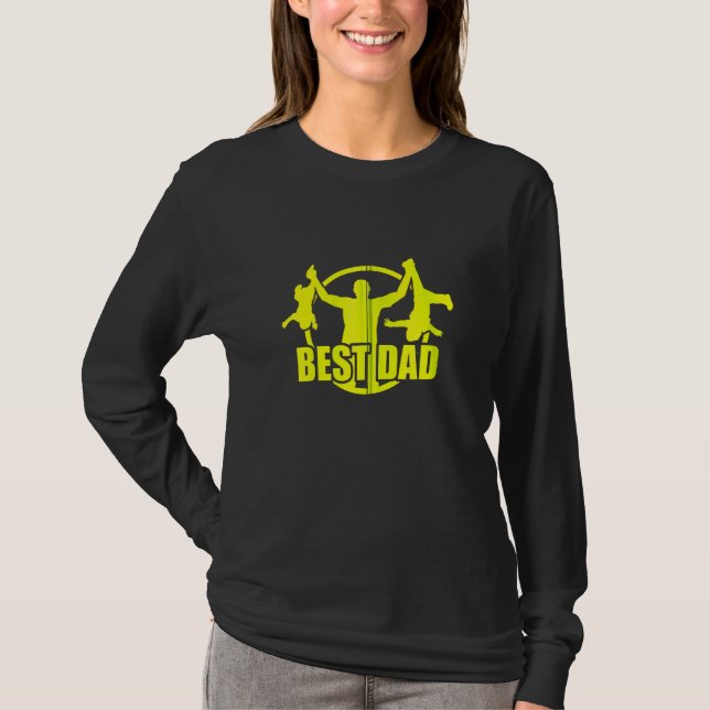 Best Dad Best Father Zip T-Shirt (Front)