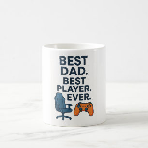 Best Dad. Best Player. Ever. – Gamer Dad T-Shirt Coffee Mug