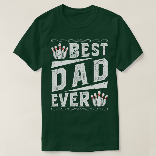 Best Dad Bowling T-Shirt (Design Front)