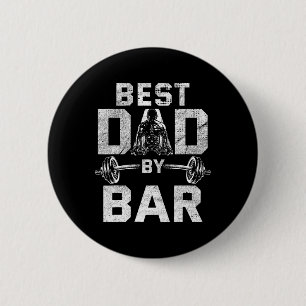 Best Dad By Bar For Gym Workout Dads For Fathers D 6 Cm Round Badge