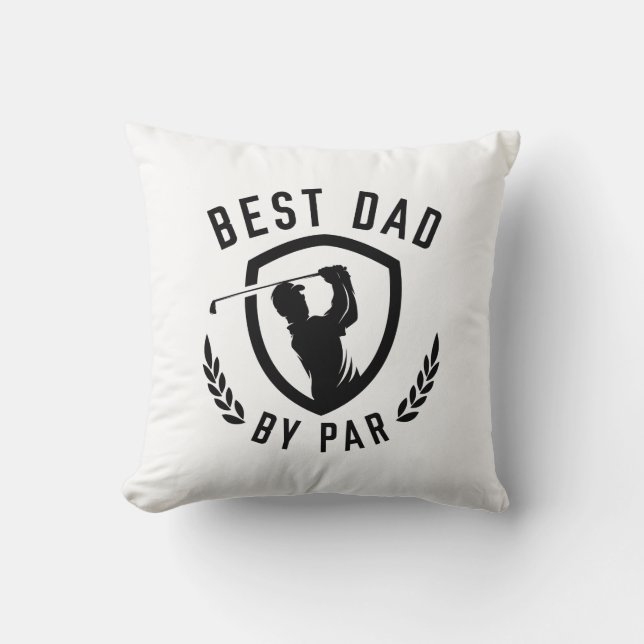 Best Dad By Par Cushion (Front)