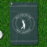 Best Dad By Par Custom Golfer Name Personalised Golf Towel<br><div class="desc">Customise the text, and easily create your personalised golf towel. Click EDIT DESIGN, then click EDIT BACKGROUND to change the background colour. You can TRANSFER this DESIGN on other Zazzle products and adjust it to fit most of the Zazzle items. Standard Studio designs are made in high-resolution graphics for a...</div>