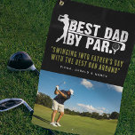 Best Dad By Par Custom Quote & Photo Golf Towel<br><div class="desc">Surprise your golf pro dad with a Father's Day gift he can proudly use on the golf course! Add your favourite photograph to this design from either your phone or computer and personalise the quote and name/s.</div>