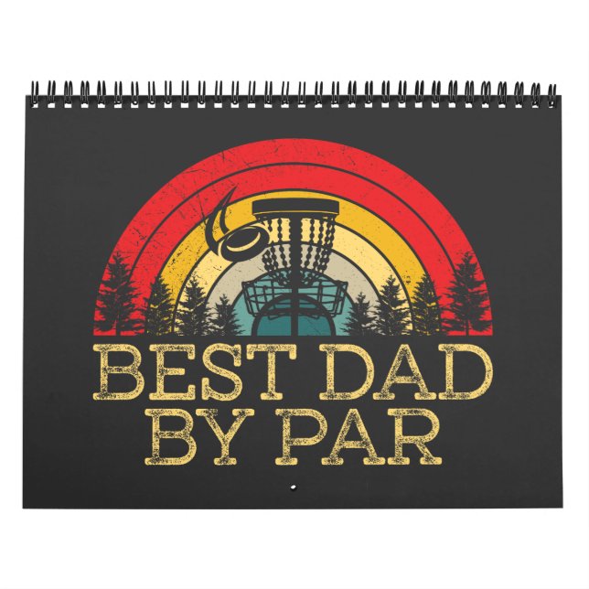 Best Dad by Par Dad Disc Vintage Calendar (Cover)