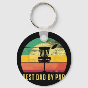 Best Dad By Par Disc Golf Dad Father's Day Key Ring