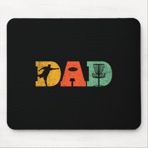 Best Dad By Par Disc Golf Dad Flying Disc Golfers Mouse Pad