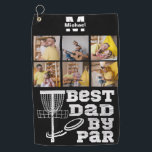 best dad by par disc golf frisbee Custom 6 Photo Golf Towel<br><div class="desc">the best dad by par disc golf Fathers Day funny gift idea dad,  frisbee golf retro
- Click the personalise button to change the images and text. *** you can contact me for assistance.***</div>