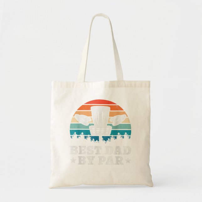 Best Dad By Par, Disc Golf Tote Bag (Front)