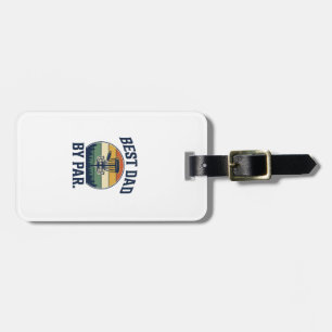 Best Dad By Par Disc Golf Vintage Sunset Design_1 Luggage Tag