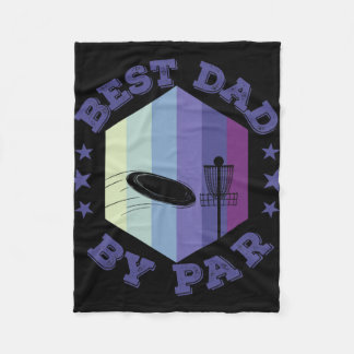 Best Dad By Par Discgolf Fleece Blanket