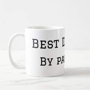 Best dad by par dog pet photo modern simple. coffee mug