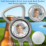 Best Dad By Par - Fathers Day - Custom Photo Golf Divot Tool<br><div class="desc">Best Dad By Par ... Two of your favourite things , golf and your kids ! Now you can take them with you as you play 18 holes . Customise these golf balls with your child's favourite photo and name . Great gift to all golf dads and golf lovers ,...</div>