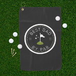 Best Dad By Par | Father's Day Gift Golf Towel<br><div class="desc">Give your golf pro dad a Father's Day gift he can proudly use on the golf course! Add your custom wording to this design by using the "Edit this design template" boxes on the right hand side of the item, or click the blue "Customise it" button to arrange the text,...</div>