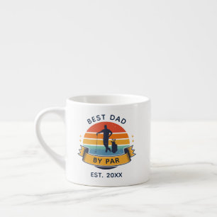 Best Dad By Par Fathers Day Golf Sport Lover Espresso Cup