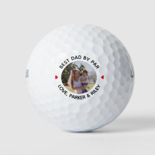 Best Dad By Par Fathers Day Personalised Photo Golf Balls