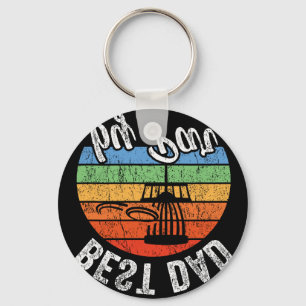 Best Dad By Par Funny Father's Day Disc Golf Key Ring