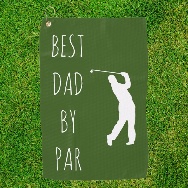 Best Dad by Par Funny Golf Golfing Golf Towel (Creator Uploaded)