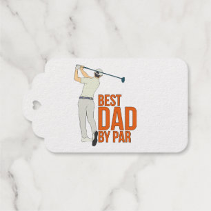 Best Dad By Par Gift Tags