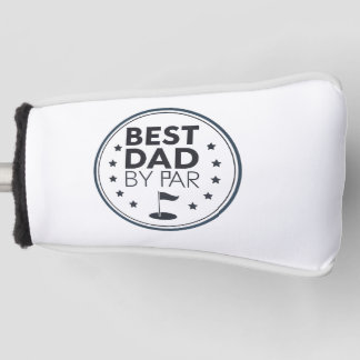 Best Dad By Par Golf Badge Design Golf Head Cover