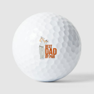 Best Dad By Par Golf Balls