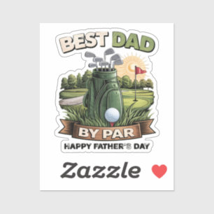 Best Dad By Par Golf Dad Funny