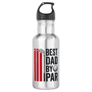 Best Dad By Par Golf Dad Vintage Design_1 532 Ml Water Bottle