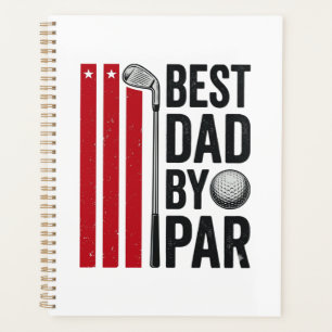 Best Dad By Par Golf Dad Vintage Design_1 Planner