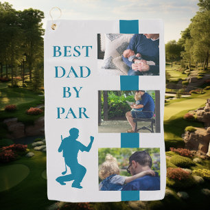Best Dad by Par Golf Father  Photo Gift Towel