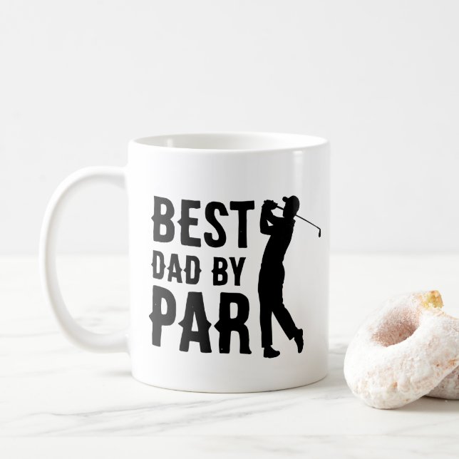 Best Dad by Par Golf Father's Day Daddy Gift Mug (With Donut)
