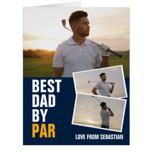 Best Dad By Par Golf Fathers Day Personalised (Front)
