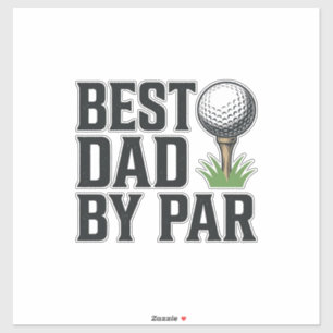 Best Dad By Par Golf Fathers Day Vintage Design_1