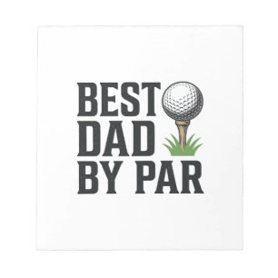 Best Dad By Par Golf Fathers Day Vintage Design_1 Notepad