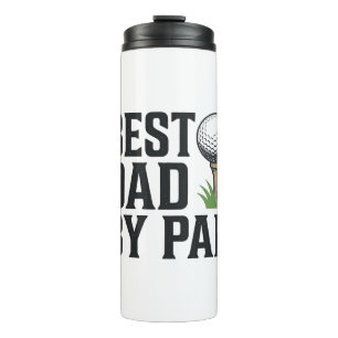 Best Dad By Par Golf Fathers Day Vintage Design_1 Thermal Tumbler
