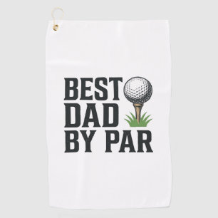 Best Dad By Par Golf Fathers Day Vintage Design_1 Towel