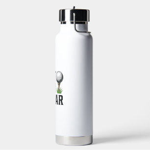 Best Dad By Par Golf Fathers Day Vintage Design_1 Water Bottle