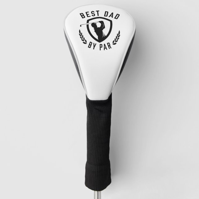 Best Dad By Par Golf Head Cover (Front)