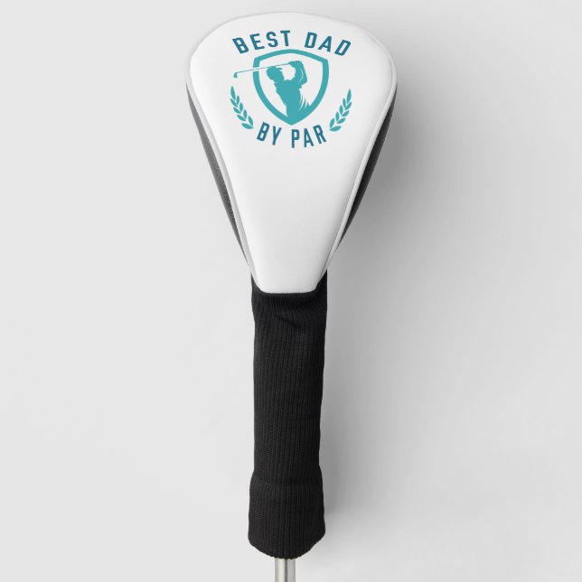 Best Dad By Par Golf Head Cover (Front)