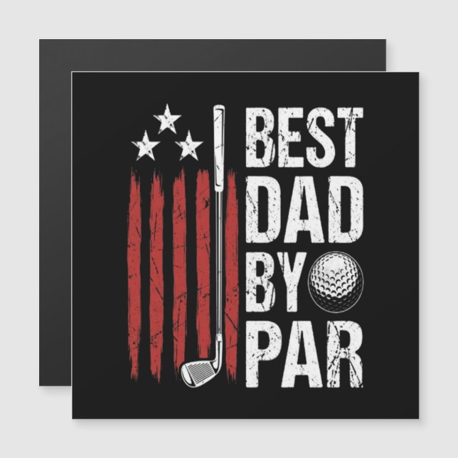 Best Dad By Par Golf Humour (Front/Back)