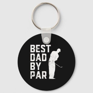 Best Dad By Par Golf Lover Gift For Men Funny Fath Key Ring
